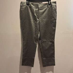 Ann Taylor Factory Black and Gray Patterned Womens Pants size 12P